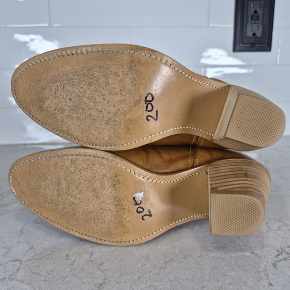 Acme Women's 8847 Vintage Tan Western Cowboy Boots with Heels Size 6.5 M‎ - Picture 11 of 11